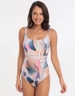 Dusk To Dawn Square Neck Swimsuit - Multi -Fashionable Swimwear Store 78490 GTX 1