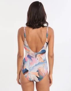 Dusk To Dawn Square Neck Swimsuit - Multi -Fashionable Swimwear Store 78490 GTX 3