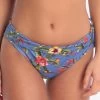 Banana Moon Dolcevita Merenda Banded Bikini Bottom - Blue -Fashionable Swimwear Store 78553 BM 1