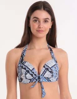 Tokyo Reversible Banded Tri Bikini Top - Multi -Fashionable Swimwear Store 78927 MT 1 1