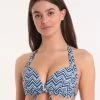 Tokyo Reversible Banded Tri Bikini Top - Multi -Fashionable Swimwear Store 78927 MT REV 1 5