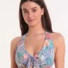 Morocco Reversible Lacing Bikini Top - Multi -Fashionable Swimwear Store 78936 MT 1 1