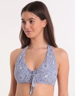 Morocco Reversible Lacing Bikini Top - Multi -Fashionable Swimwear Store 78936 MT REV 1 1