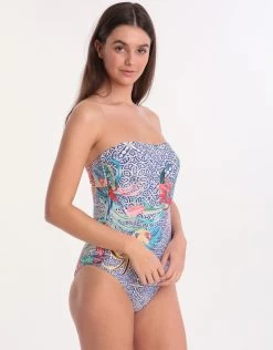 Morocco Bandeau Swimsuit - Multi -Fashionable Swimwear Store 78937 MT 1 2