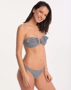 Melissa Odabash St Kitts Bandeau Bikini Top - Navy Gingham -Fashionable Swimwear Store 79485 MO 1 4 cd9ac024 29d4 4299 83e3 735a44fb081d