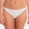 Panache Anya Crochet Tie Side Bikini Bottom - White -Fashionable Swimwear Store 79536 PN 1