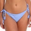 Bahari Blue Zera Braided Tie Bikini Bottom - Blue 1 Bahari Blue Zera Braided Tie Bikini Bottom - Blue -Fashionable Swimwear Store 79539 P 1