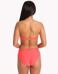 Ted Baker Latrelo Lace Classic Bikini Bottom - Coral -Fashionable Swimwear Store 79774 TB 1 5