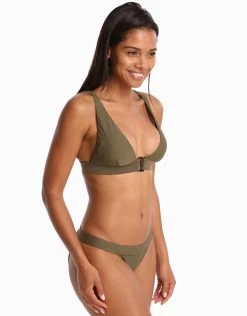 Ted Baker Theea Belted Classic Bikini Bottom - Combat Green -Fashionable Swimwear Store 79782 TB 1 4