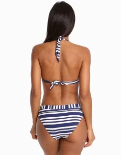 Vista 50s Moulded Bikini Top - Blue/White -Fashionable Swimwear Store 79974 JETS 1 5