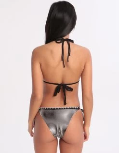 Banana Moon Basichic Stora Tie Bikini Bottom - Black Stripe -Fashionable Swimwear Store 81368 BM 1 5