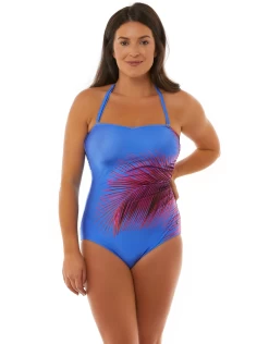 Florence Bandeau Swimsuit - Blue/Purple