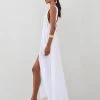 Luxe Linen Amore Dress - Signet 2 Luxe Linen Amore Dress - Signet -Fashionable Swimwear Store Aqua Blu Australia Apparel Luxe Linen Signet 1