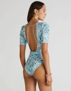 Eternal Brindle One Piece Swimsuit - Multi -Fashionable Swimwear Store Aqua Blu Eternal A21078ET BK