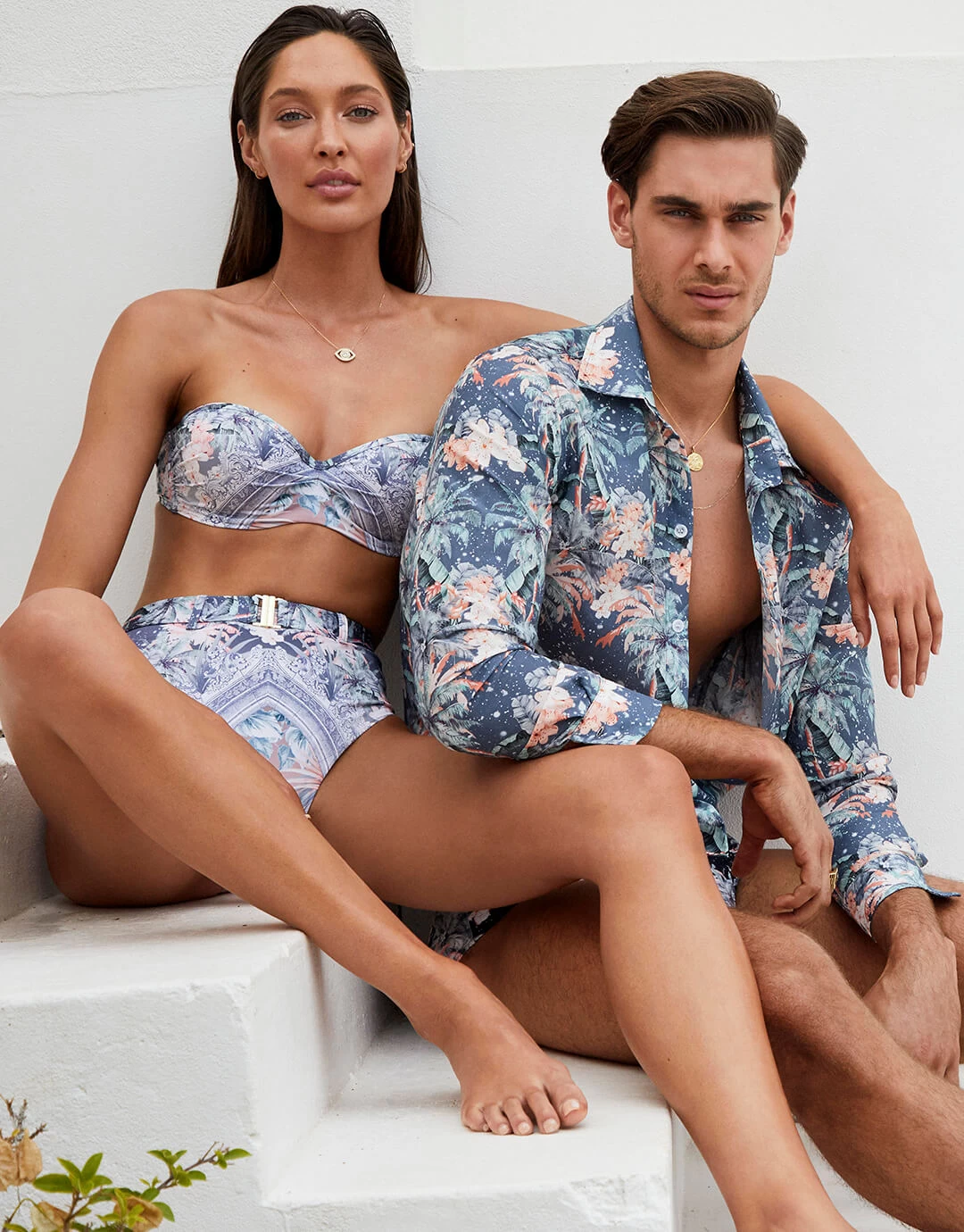 Indianic Naomi Bandeau Bikini Top - Floral 7 Indianic Naomi Bandeau Bikini Top - Floral - Image 5