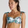 Muse Naomi Bandeau Bikini Top - Multi -Fashionable Swimwear Store Aqua Blu Muse A21080MU A21085MU FL TOP