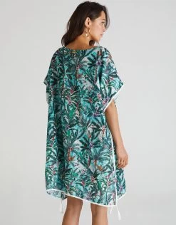 Muse Kaftan - Multi -Fashionable Swimwear Store Aqua Blu Muse AP2152MU BK
