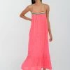 Braided Low Back Dress - Hot Pink -Fashionable Swimwear Store BLBD HP