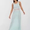 Contrast Braid Cut Out Dress - Aqua 1 Contrast Braid Cut Out Dress - Aqua -Fashionable Swimwear Store CBCD AQ