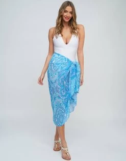 Canta Sarong - Blue -Fashionable Swimwear Store Canta Sarong Blue 3