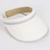 Cohen Visor - White And Silver -Fashionable Swimwear Store Cohen Visor WhiteSilver