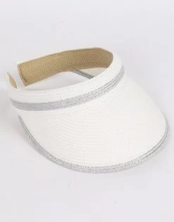 Cohen Visor - White And Silver