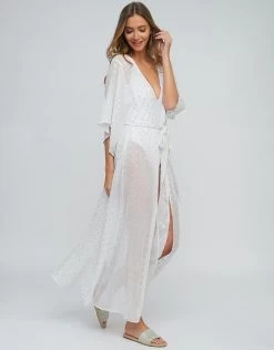 Estepona Maxi Kaftan - White