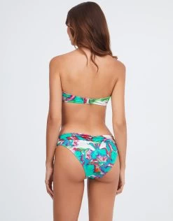 Frida Fold Bikini Pant - Green Marble -Fashionable Swimwear Store Frida0238
