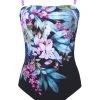 Dusk Bloom Bandeau Swimsuit - Floral -Fashionable Swimwear Store GTX DB Bandeau