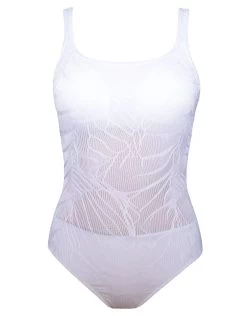 Profile Sheer Pleasure Square Neck Swimsuit - White -Fashionable Swimwear Store GTX SP Square WHT e3596e18 c239 47a6 baaf 4251c6663c4b