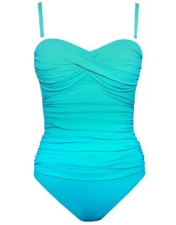 Profile Tutti Frutti Bandeau Swimsuit - Turquoise