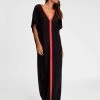 Inca Abaya Dress - Black -Fashionable Swimwear Store IA BK RD