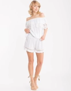 Mila Shorts -Fashionable Swimwear Store IC22 014 IC22 015 white A