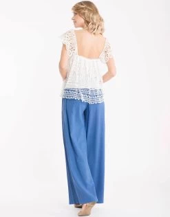 Palazzo Pants - Blue -Fashionable Swimwear Store IC22 023 IC22 042 blue B c595dc0b 8699 49ea 8f61 88bcd3a3ff25