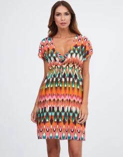Ipanema Beach Dress - Pink Multi