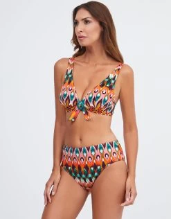 Ipanema Maxi Control Bikini Pant - Pink Multi -Fashionable Swimwear Store Ipanema1212