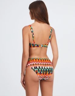 Ipanema Maxi Control Bikini Pant - Pink Multi -Fashionable Swimwear Store Ipanema1218