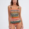 Ipanema High Front Swimsuit - Pink Multi 2 Ipanema High Front Swimsuit - Pink Multi -Fashionable Swimwear Store Ipanema1261