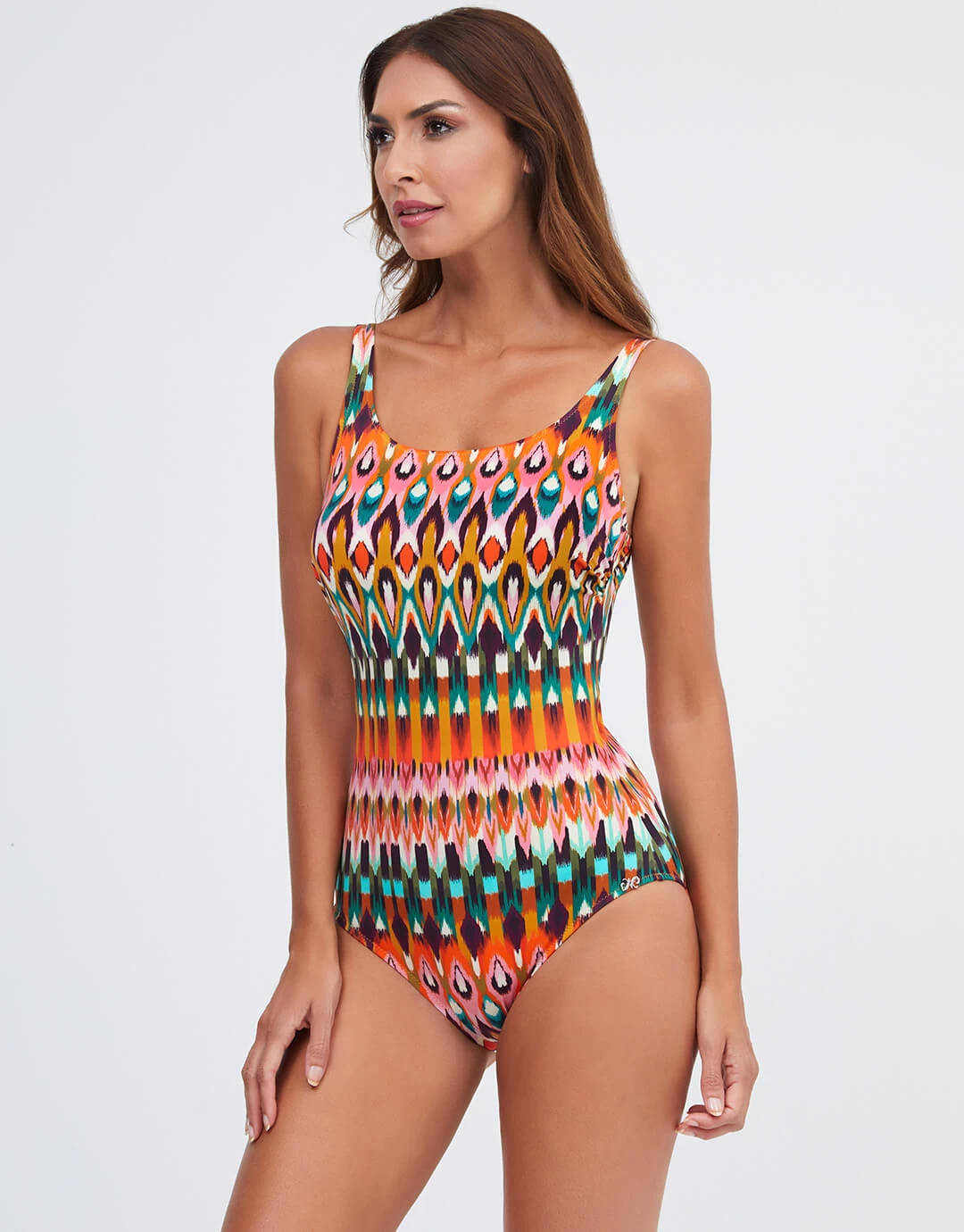 Ipanema High Front Swimsuit - Pink Multi 4 Ipanema High Front Swimsuit - Pink Multi - Image 2