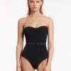 Signature Bandeau Swimsuit - Black 1 Signature Bandeau Swimsuit - Black -Fashionable Swimwear Store J11069 Black 2