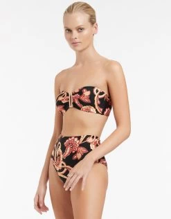 Silk Road Bandeau Bikini Top - Black 8 Silk Road Bandeau Bikini Top - Black -Fashionable Swimwear Store J3791 BLK 2 32f3f1df 3477 4ed6 88c5 1c349d55fea6