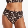 Allure Fold Down Bikini Pant - Black -Fashionable Swimwear Store J3928 Black 1 PANT