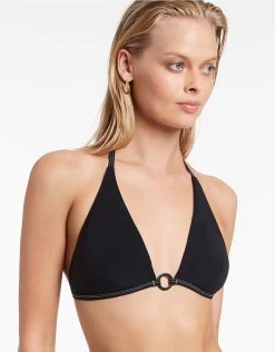 Signature Halter Bikini Top - Black