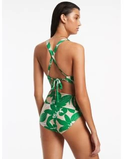 Floreale Soft Tri Bikini Top - Green -Fashionable Swimwear Store J3975 Emerald 7