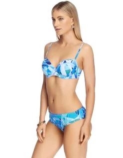 Adagio Mid Bikini Bottom - Mediterranean -Fashionable Swimwear Store J40174D J3690 MED 293