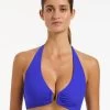 Jetset D DD U Trim Halter Bikini Top - Sapphire 2 Jetset D DD U Trim Halter Bikini Top - Sapphire -Fashionable Swimwear Store J40249D DD SAPPHIRE 1 TOP
