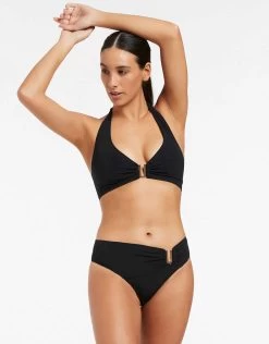 Jetset U Trim Mid Bikini Pant - Black -Fashionable Swimwear Store J40249D DD BLK 1 fcbb6a64 644f 44b5 88d4 1fa8a41e5a54