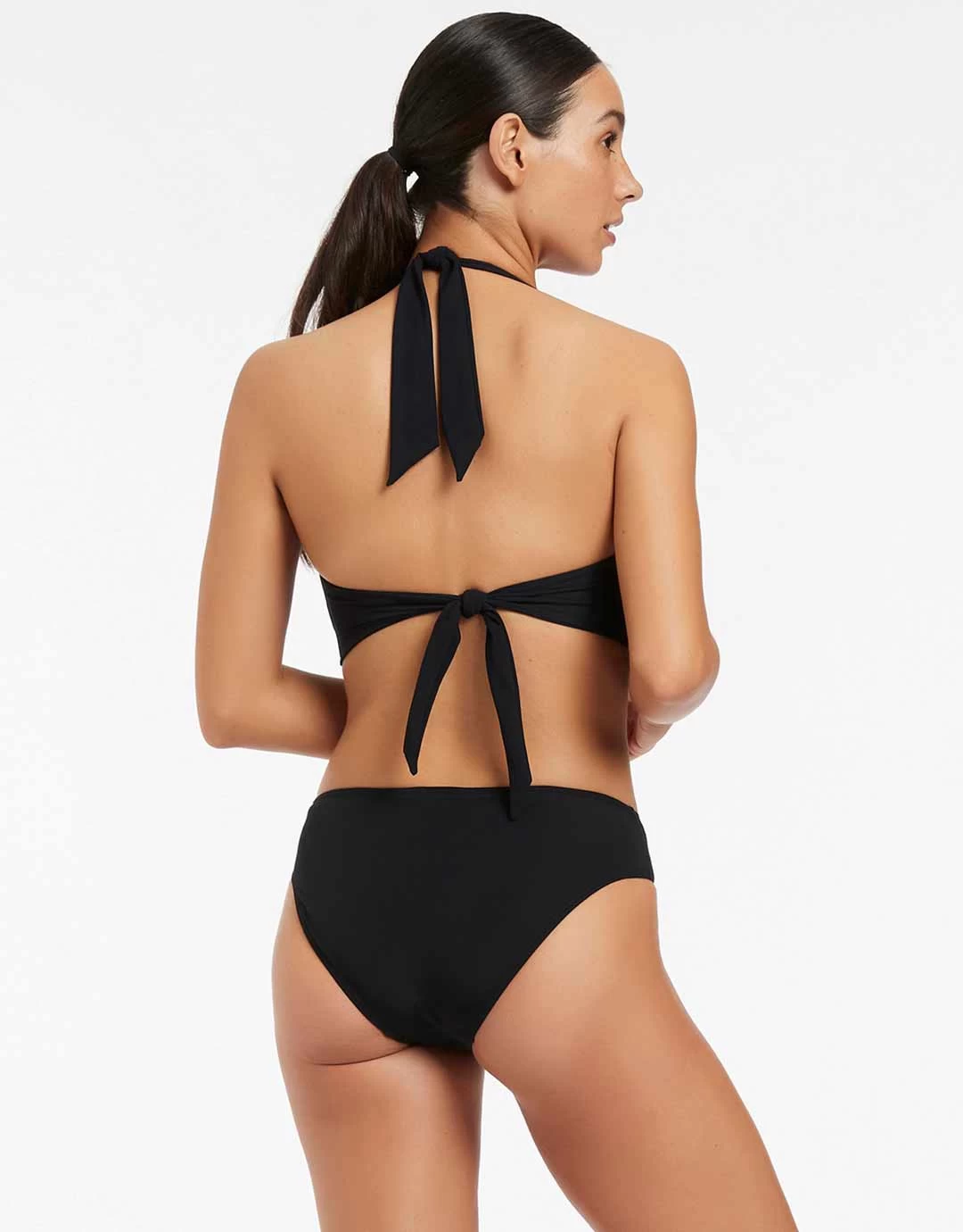 Jetset D DD U Trim Halter Bikini Top - Black 6 Jetset D DD U Trim Halter Bikini Top - Black - Image 4