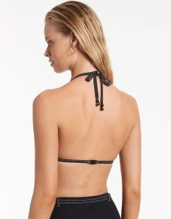 Signature Halter Bikini Top - Black -Fashionable Swimwear Store J40455 Black 42 1f29de18 eadc 4dc8 8caa 8d91391817f0