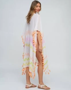 Kayana Maxi Kaftan - Pink -Fashionable Swimwear Store Kyana Maxi Coverup Pink 1